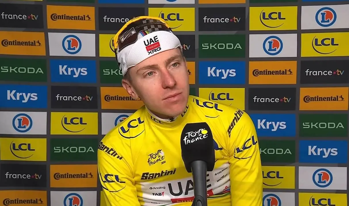 Tadej Pogacar gele trui Tour de France