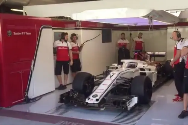 Raikkonen Sauber abu dhabi test 2018jpg