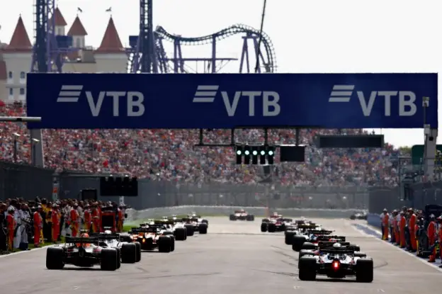 Formule 1 startgrid Rusland 2018jpg