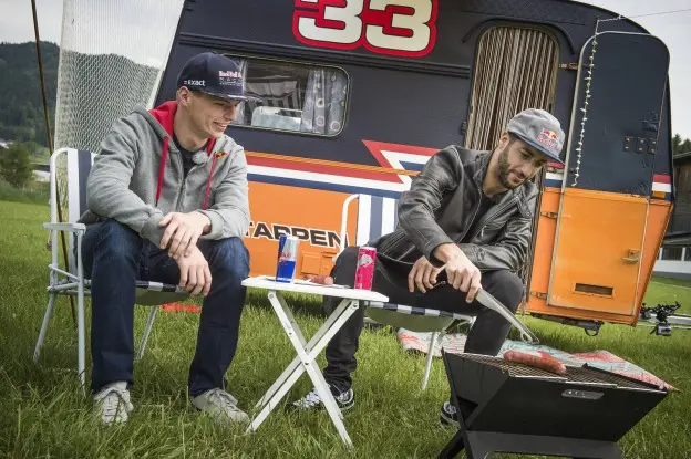 Ricciardo Verstappen BBQ etenjpg