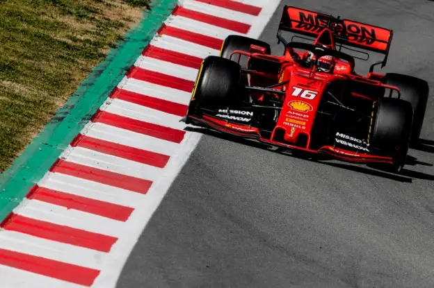 Charles Leclerc Ferrari testdagen Barcelonajpg