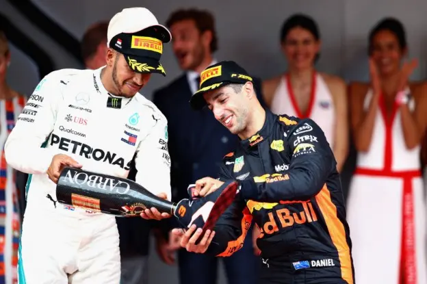 Daniel ricciardo lewis hamilton gp monaco 2018 woordgrapjpg