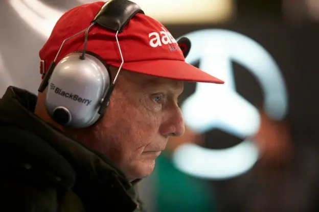 Niki Lauda Mercedes 2013 Bernie Ecclestone