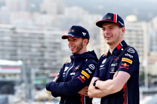 Max Verstappen Pierre Gasly teamgenoot sneller sfeer gp monaco 2019jpg