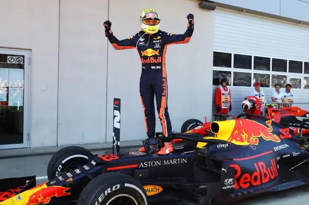 Verstappen juicht Oostenrijkjpg