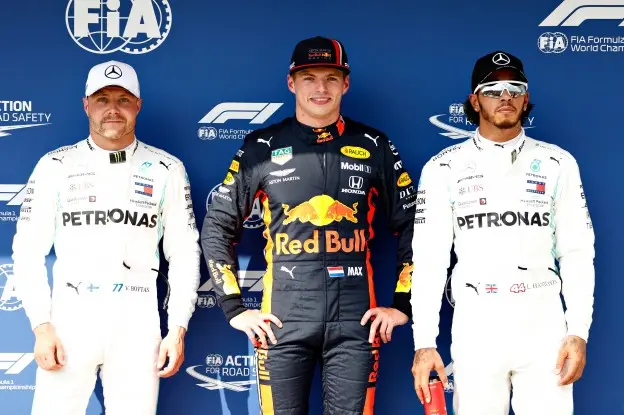 Verstappen poleposition Hongarije 2019