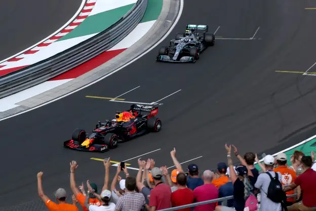 Verstappen eerste Hongarije 2019jpg