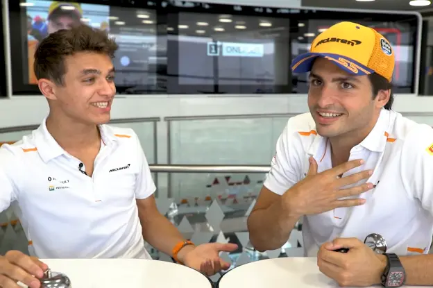 Norris Sainz Grill the Grid