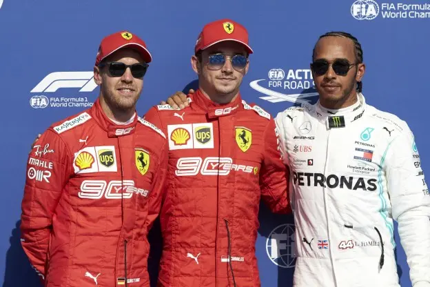 hamilton ferrari podium