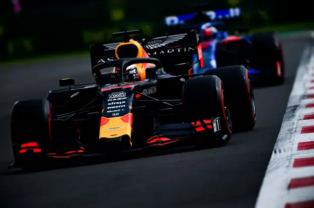 Verstappen in actie VT3 Mexicojpg