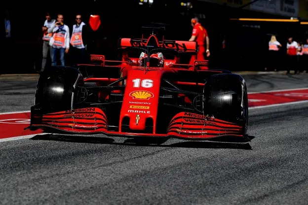 Ferrari test Barcelona 2020 Charles Leclercjpg
