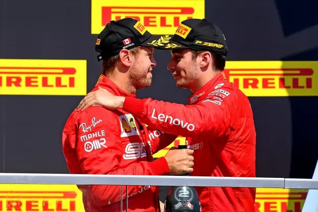 Vettel Leclerc Ferrari 2jpg