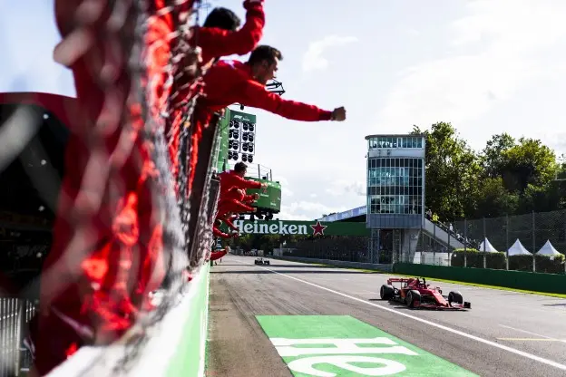 Ferrari winst Leclerc monza