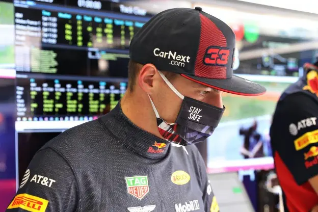 verstappen kwalificatie mondkapje oostenrijk 2020jpg