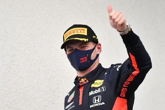 Max Verstappen mondkapje hongarijejpg