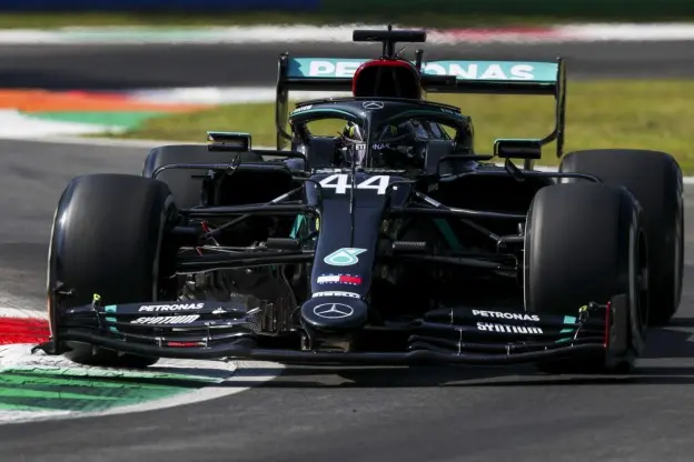 Hamilton auto Italië 2020jpg