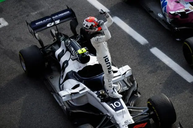 Gasly blij Italië 2020jpeg