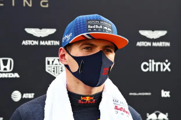 Verstappen na afloop Rusland 2020jpg