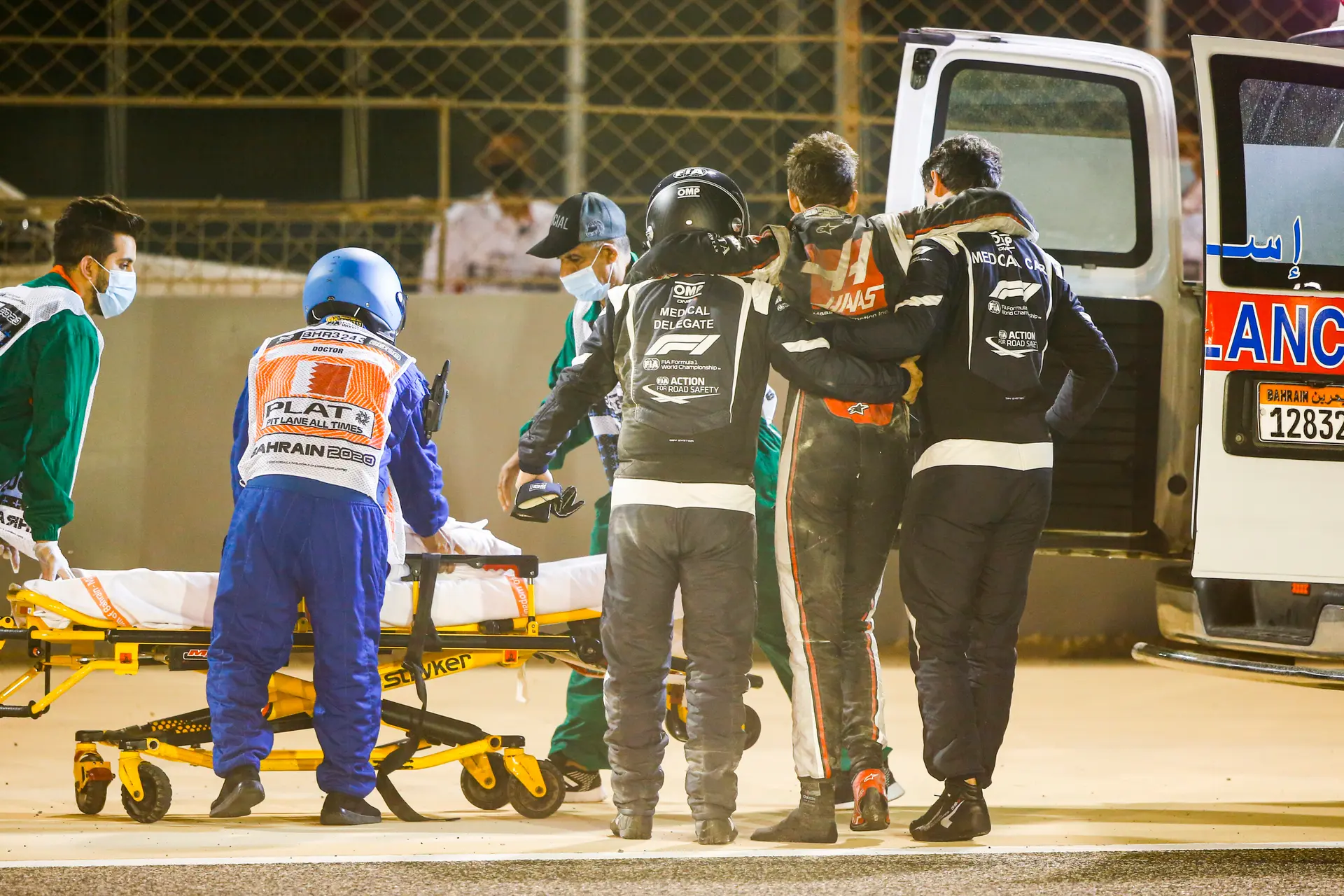 Brosjean bahrein crash 2