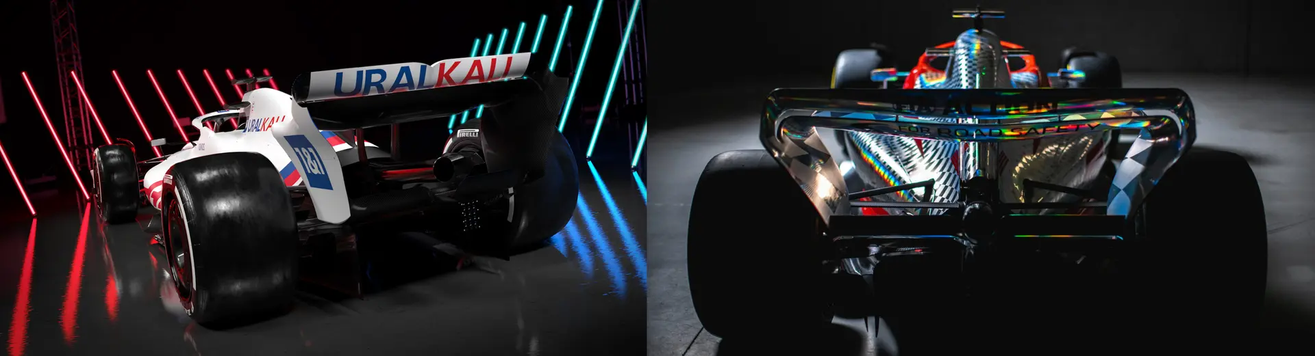 Side to side Haas 2022 achterkant