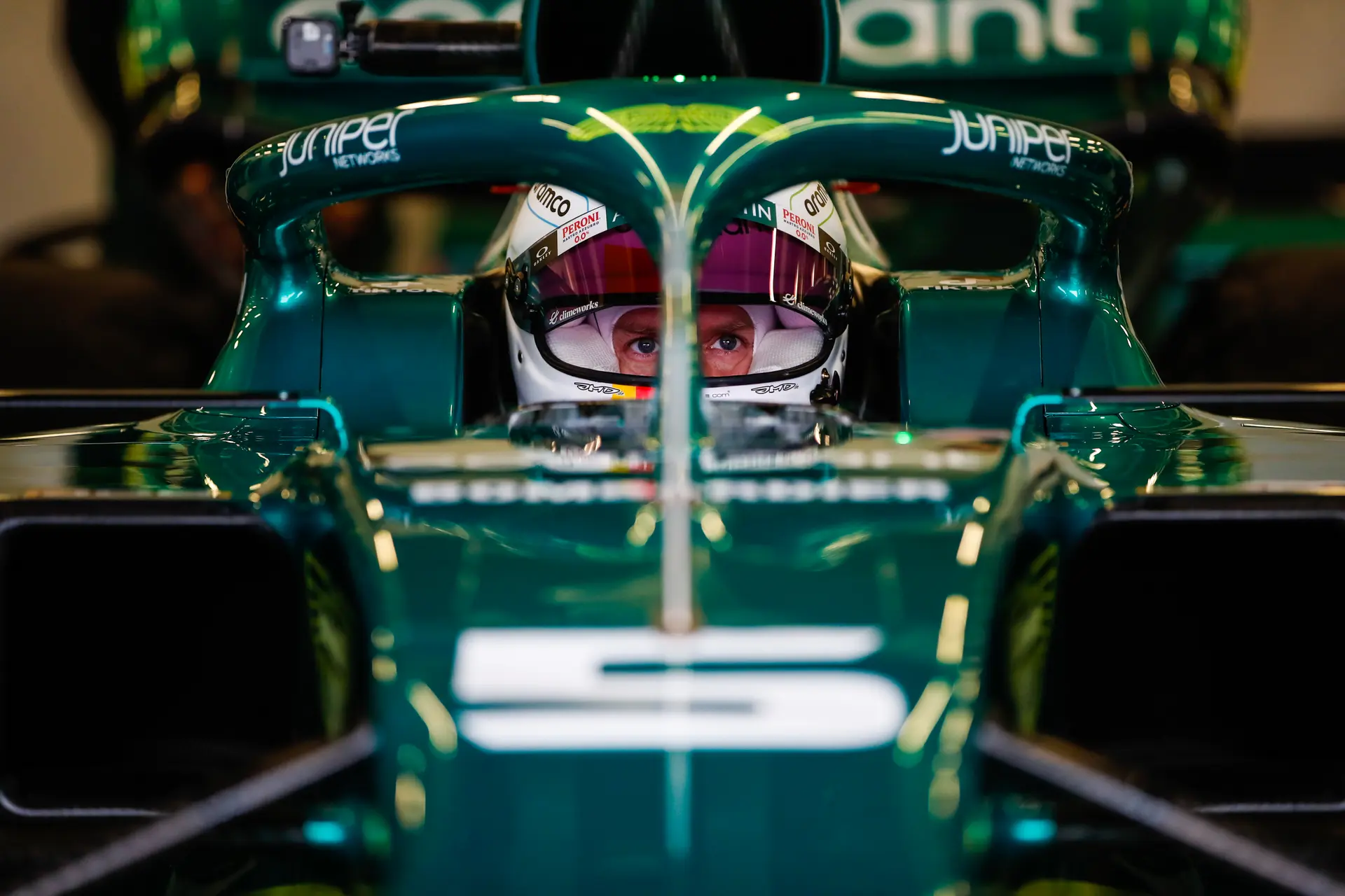 Vettel Filmdag Aston Martin