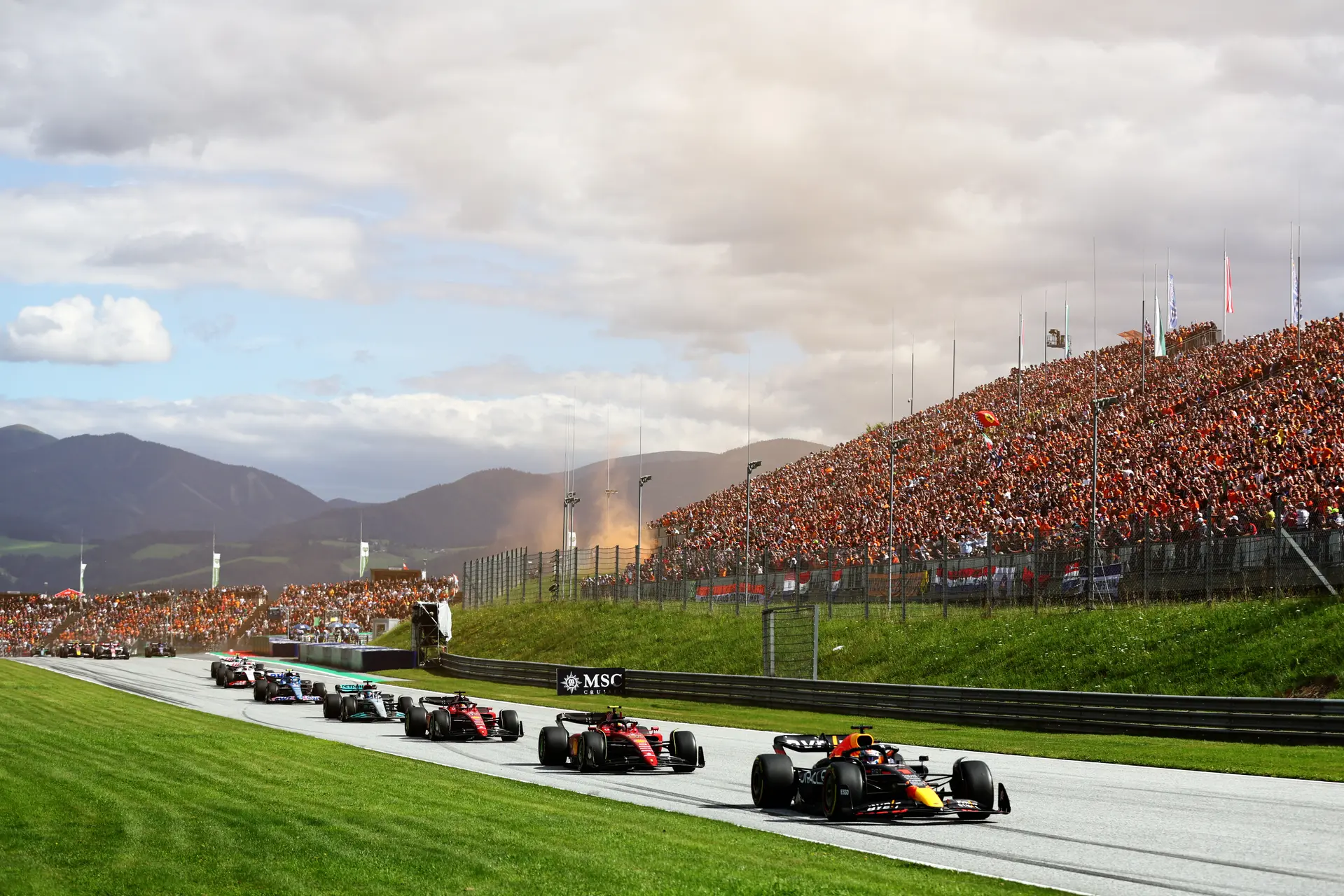 Verstappen sprint oranje Oostenrijk 2022