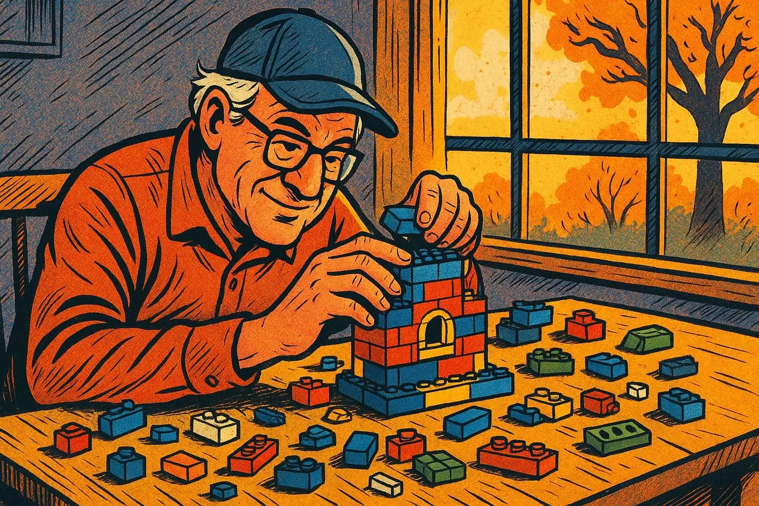 opa die lego bouwt