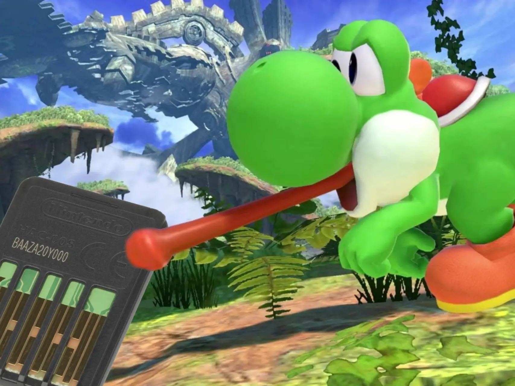Yoshi lick Nintendo Switch Cartridge