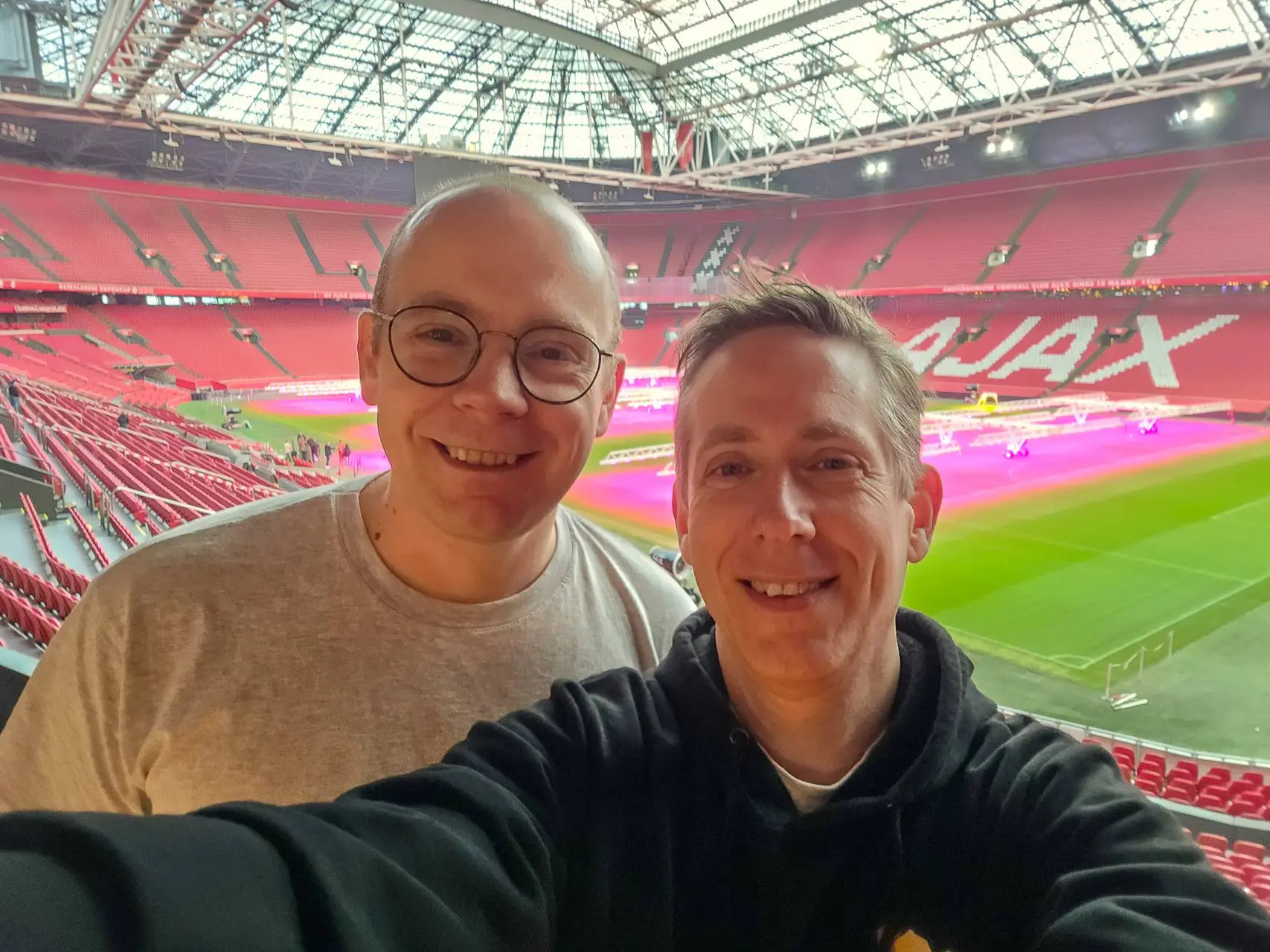 Arne en Sander LEGO Cruijf Arena LEGO-Ideas