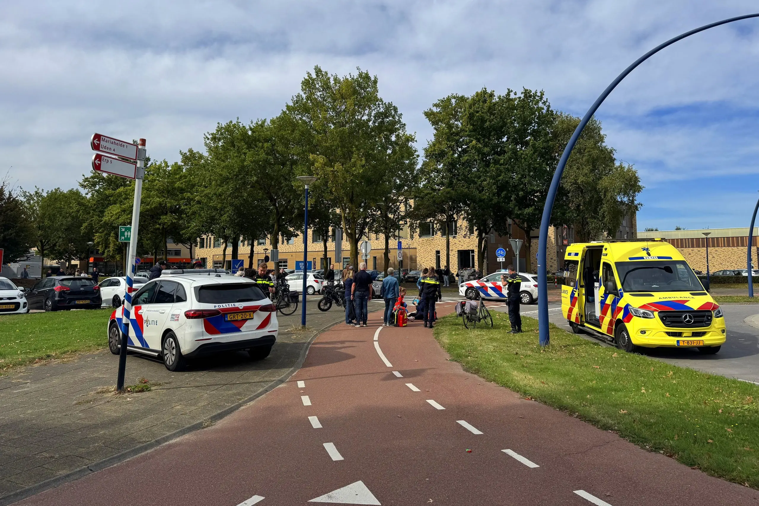 fatbiker botst op fietster scaled