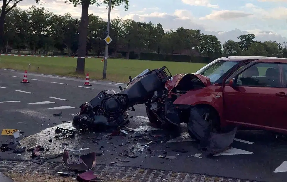 motorrijder botsing nieuwleusen