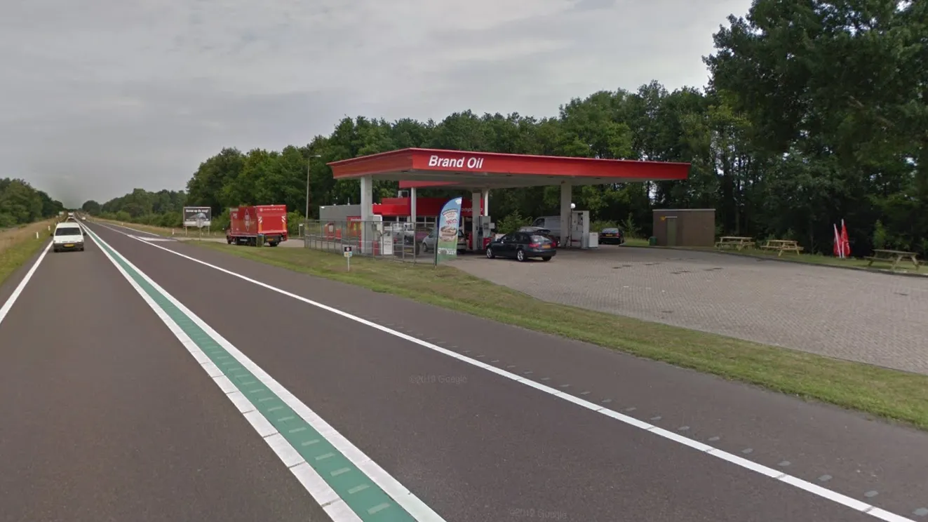 n34 zuidlaren brand tankstation googlemaps