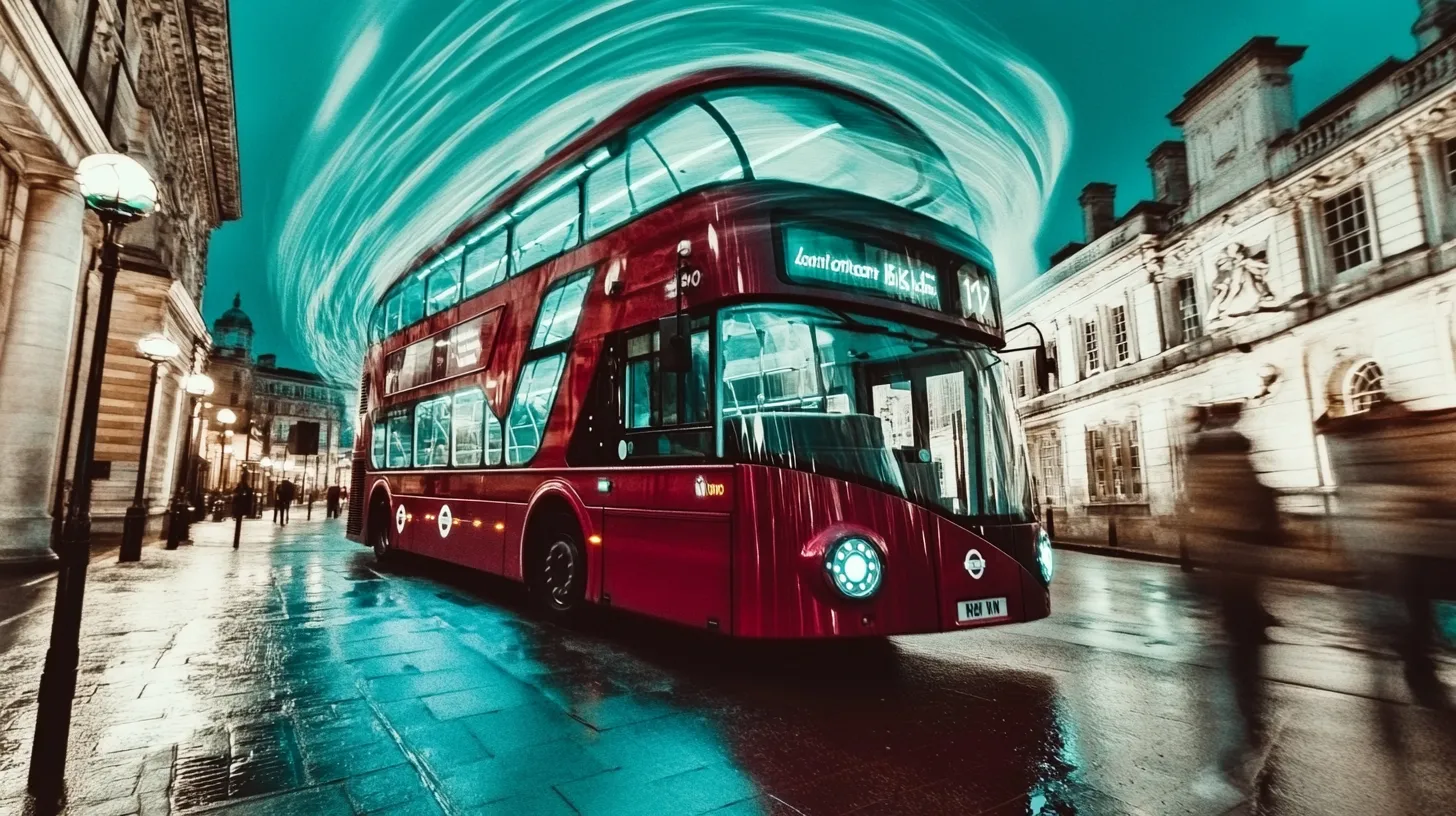 bus in londen met sci fi en ai