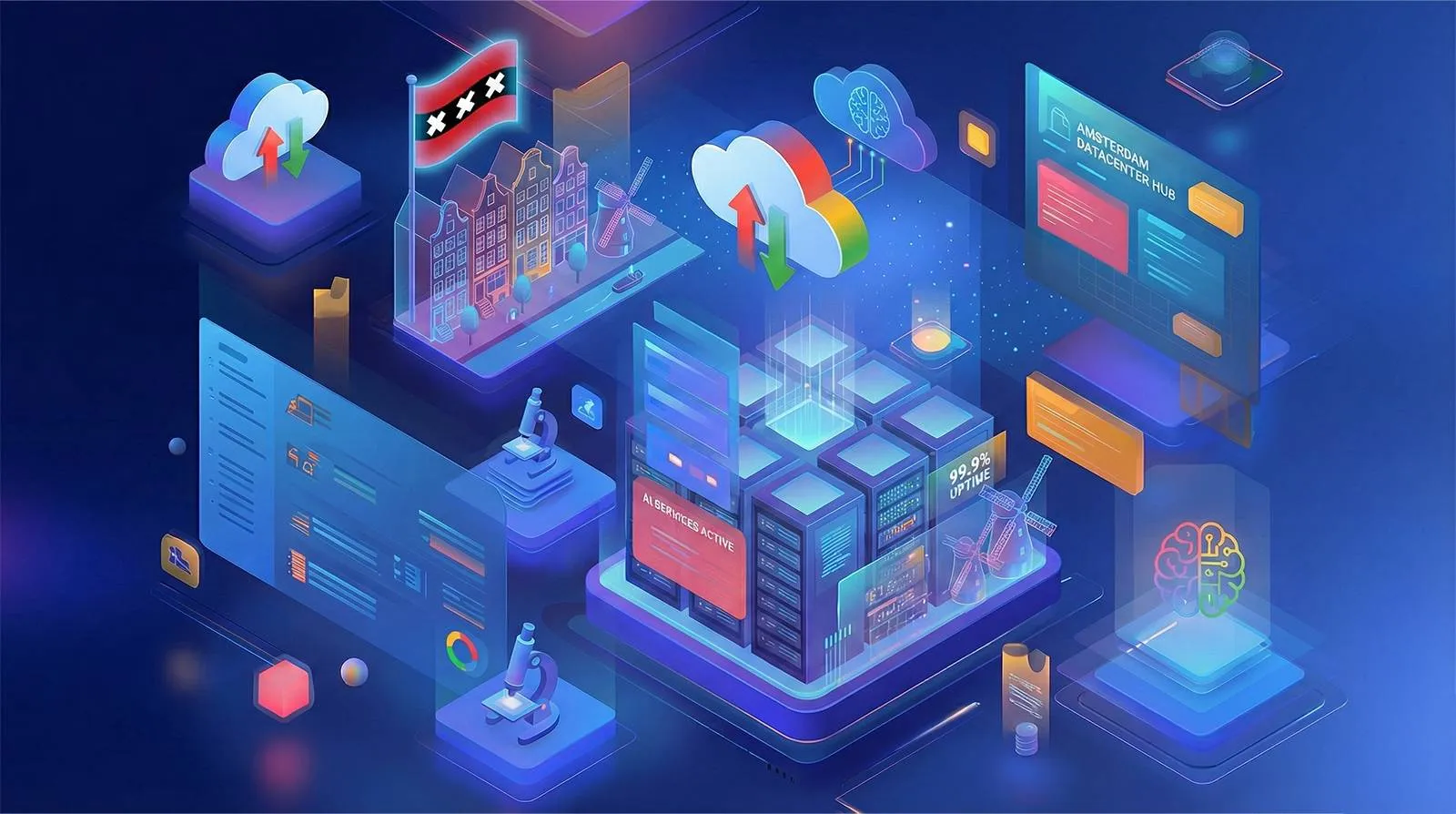 Amsterdram krijgt grootste nieuwe datacenter ondanks datacenterstop