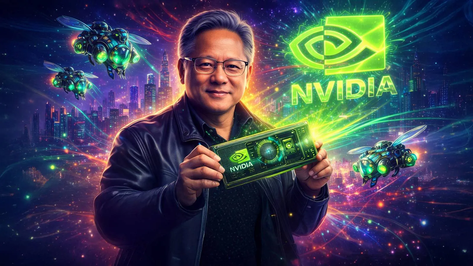 Jensen Huang waarschuwt in Davos