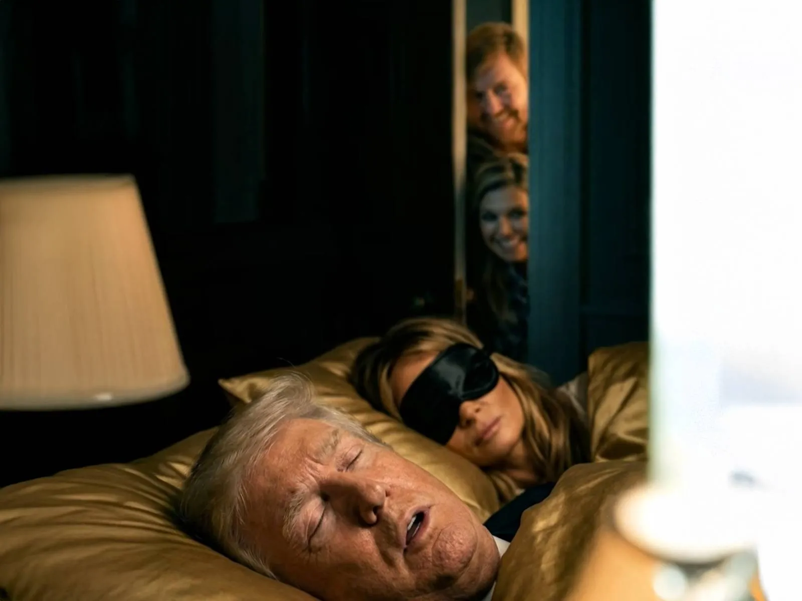 Willem-Alexander scheert Trump kaal in virale video en internet gaat los