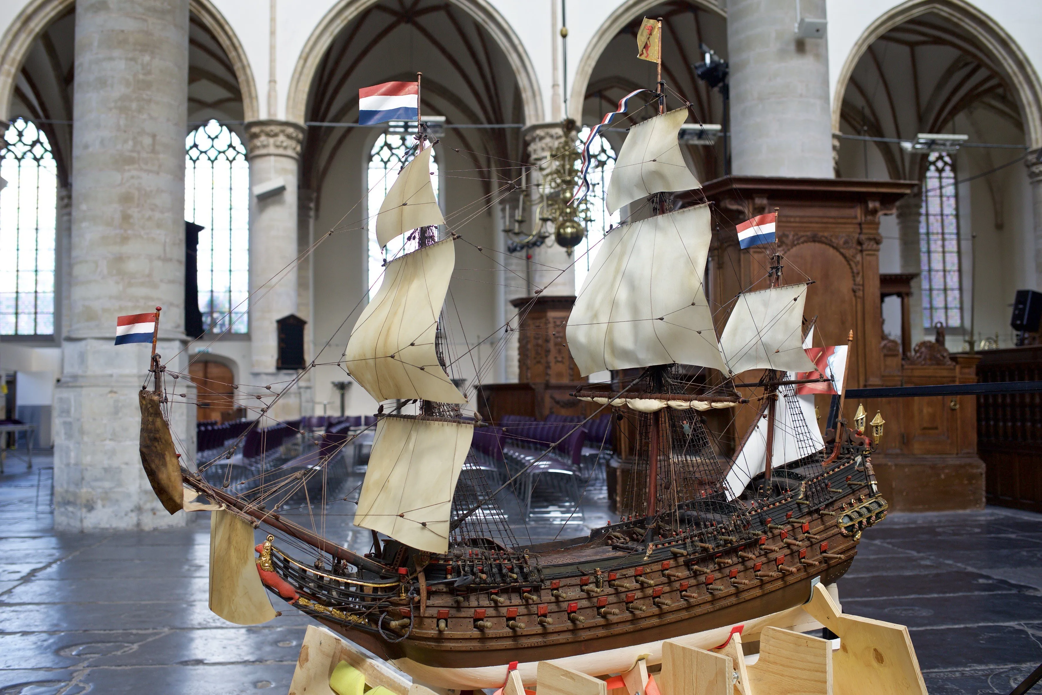 164966 gerestaureerde scheepsmodel grote kerk alkmaar 4 7703af original 1430226663