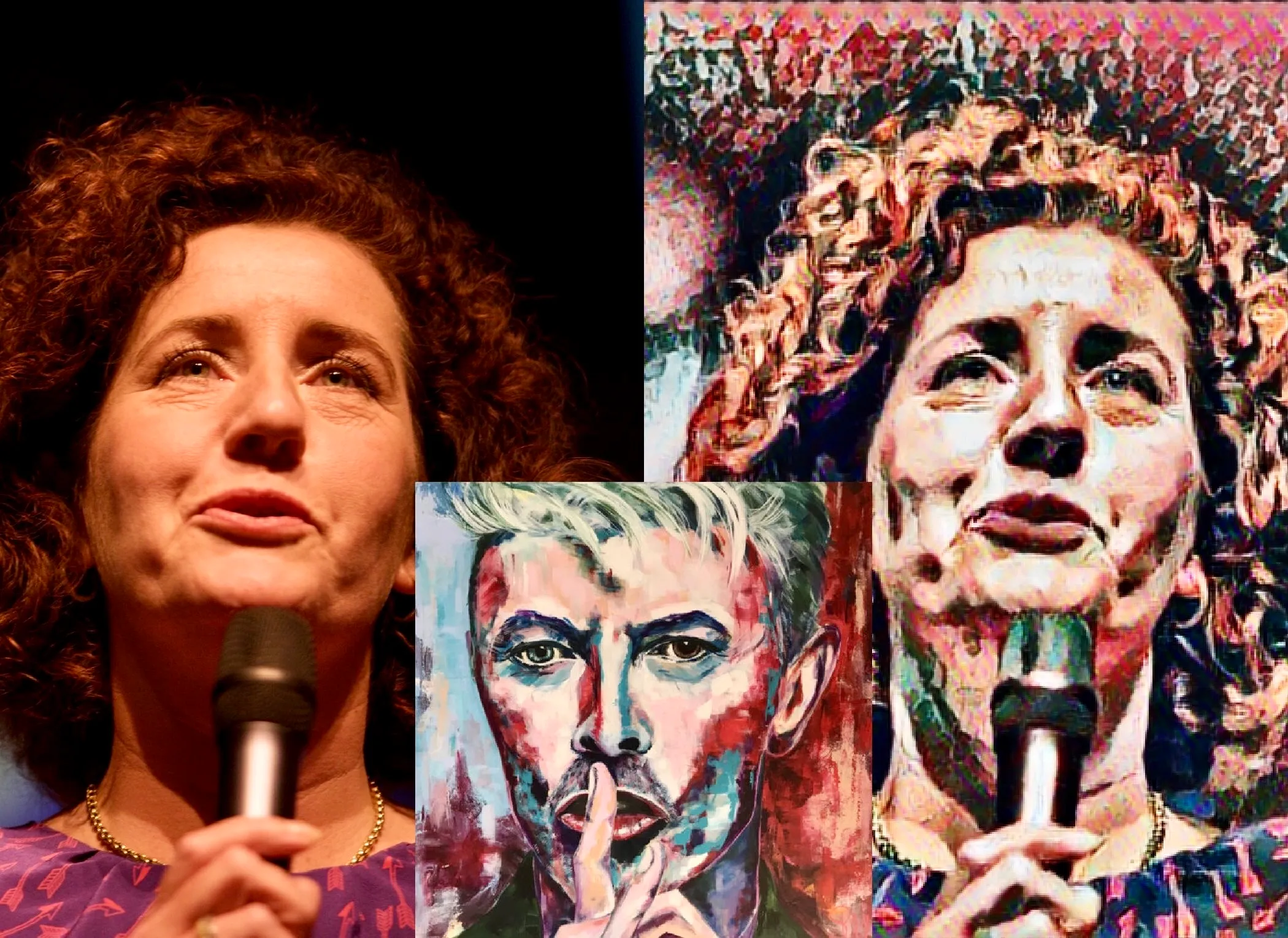 foto van minister van engelshoven in kuubstijl van petra kruijt