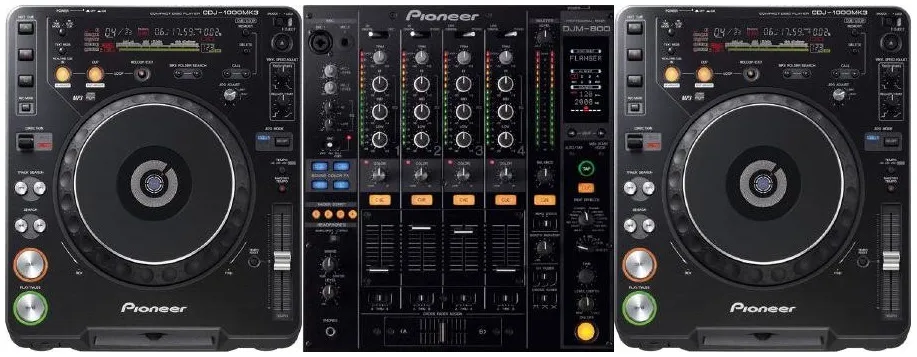 pioneer cdj 1000mk3 djm 800 set big