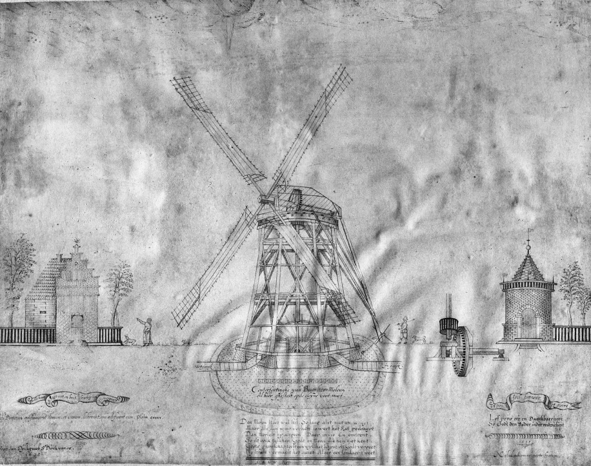 tekening leeghwater