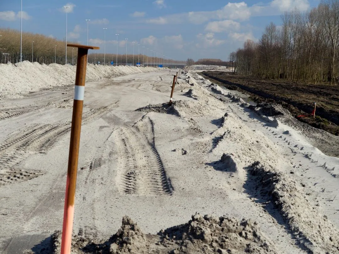 aanleg weg gem almere