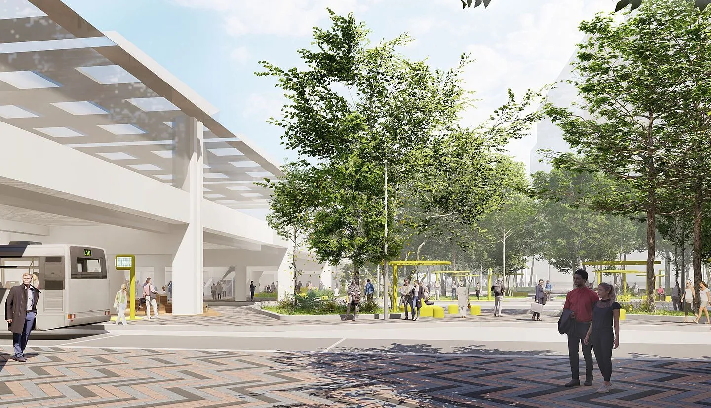 impressie busplein gem almere