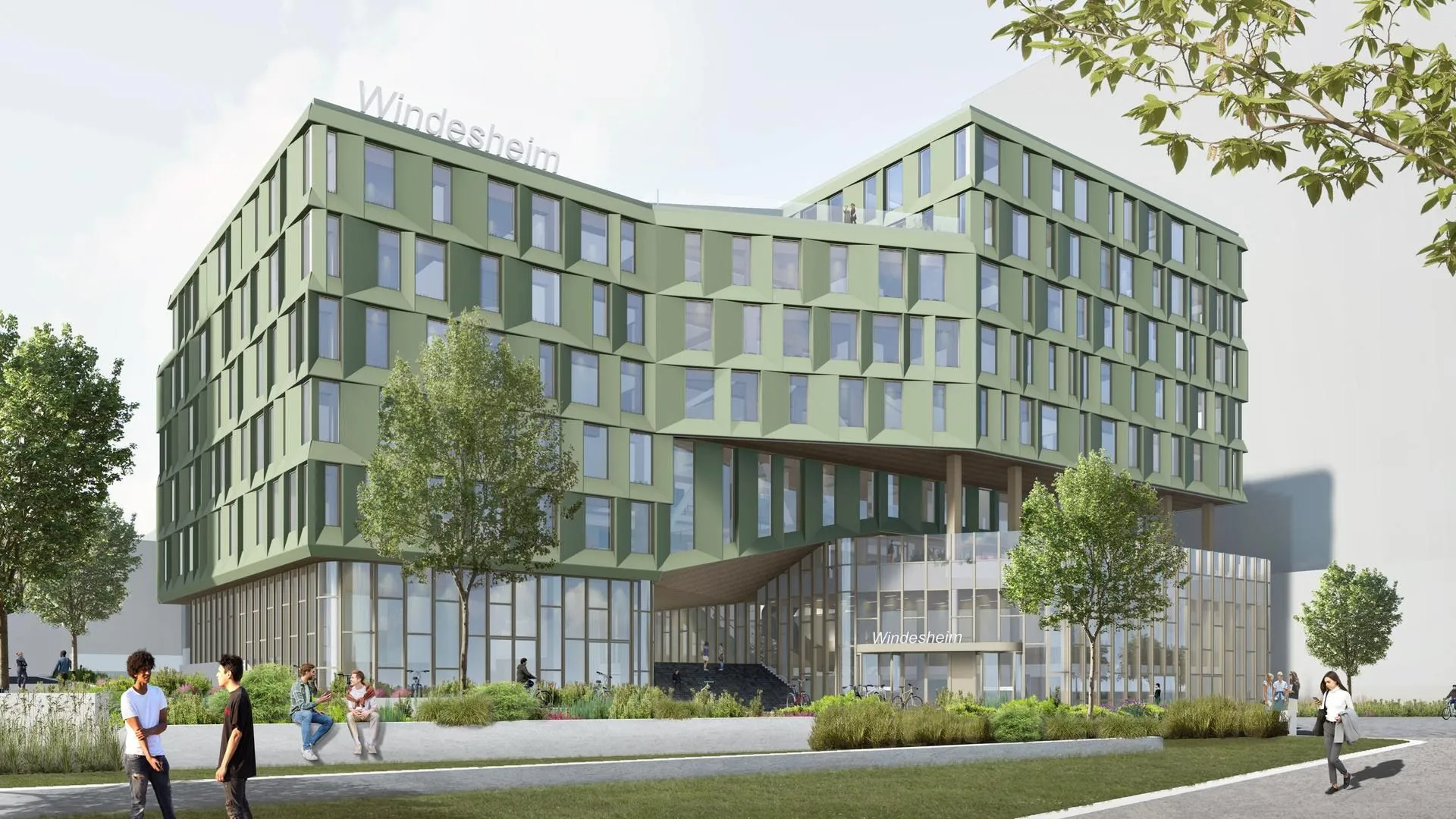 impressie nieuw gebouw windesheim gem almere