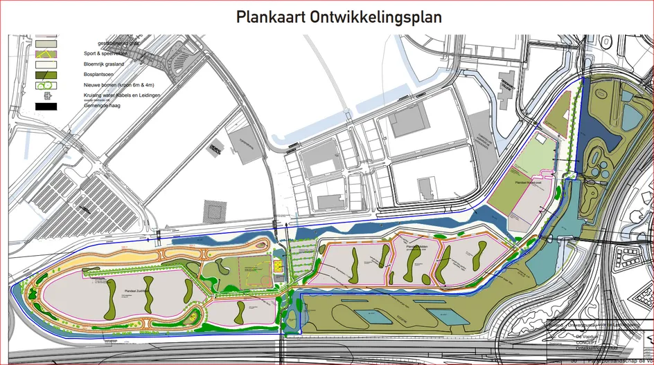 conceptplankaart ontwikkelingsplan olympuspark gem almere