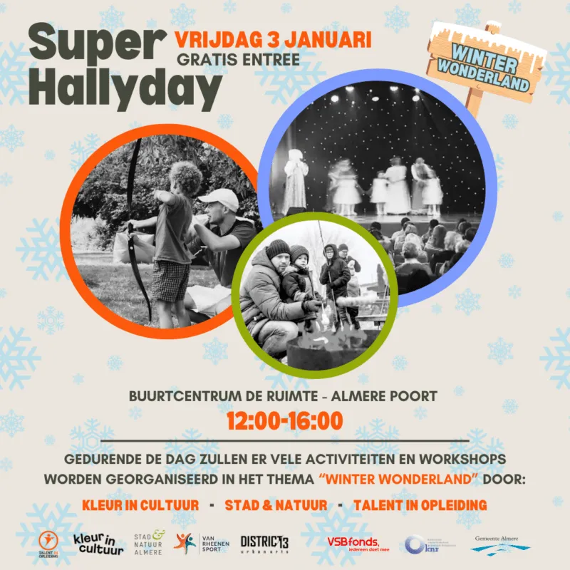 super hallyday almere 3 januari kleur in cultuur