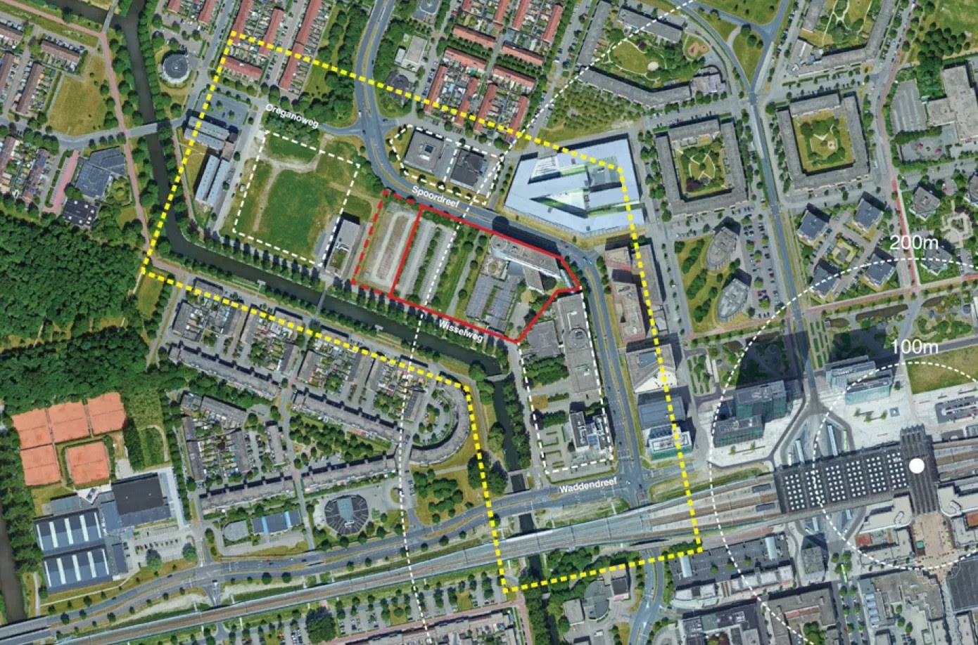 locatie de verbinding in het rood gem almere