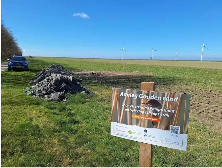 aanleg gouden rand het flevo landschap