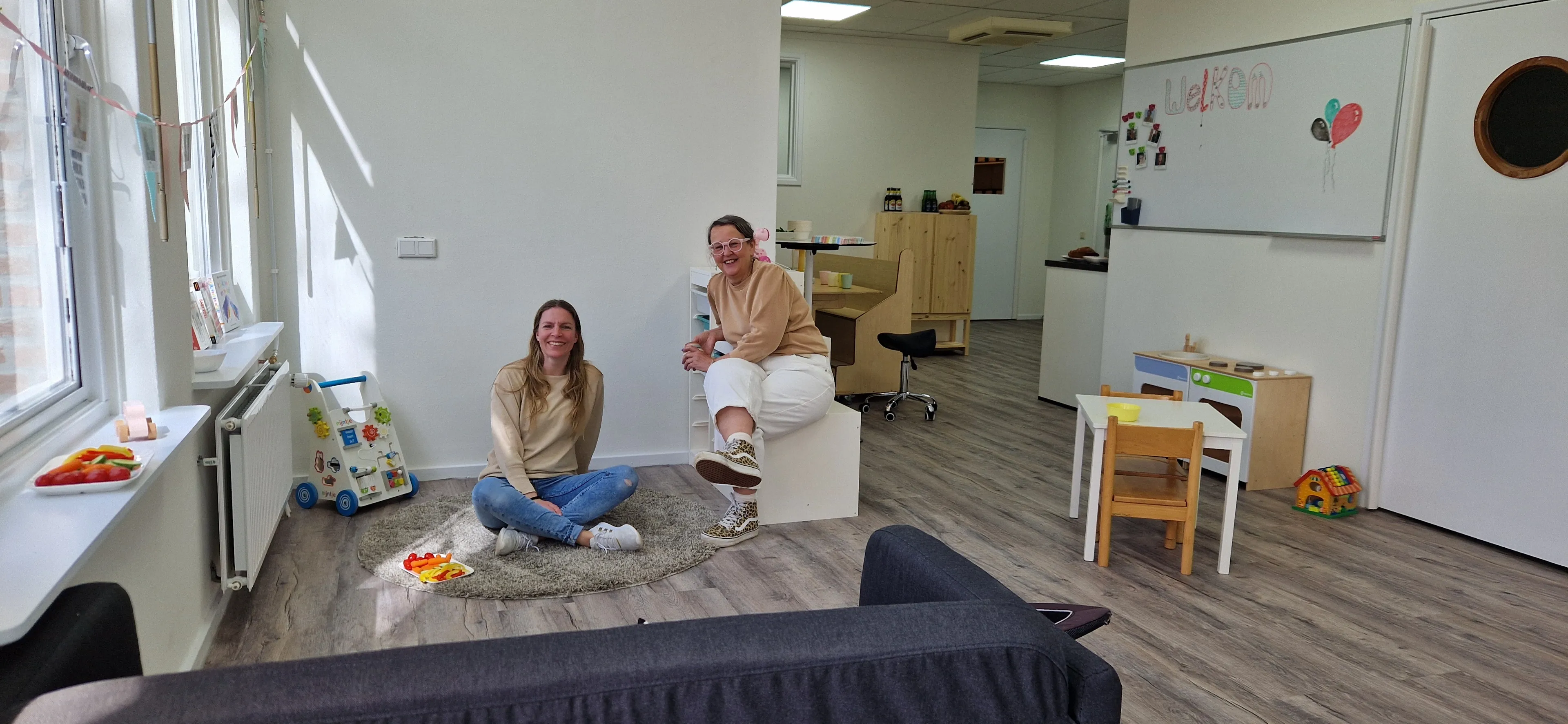 nieuwe groep met pedagogisch medewerkers lies en miryam