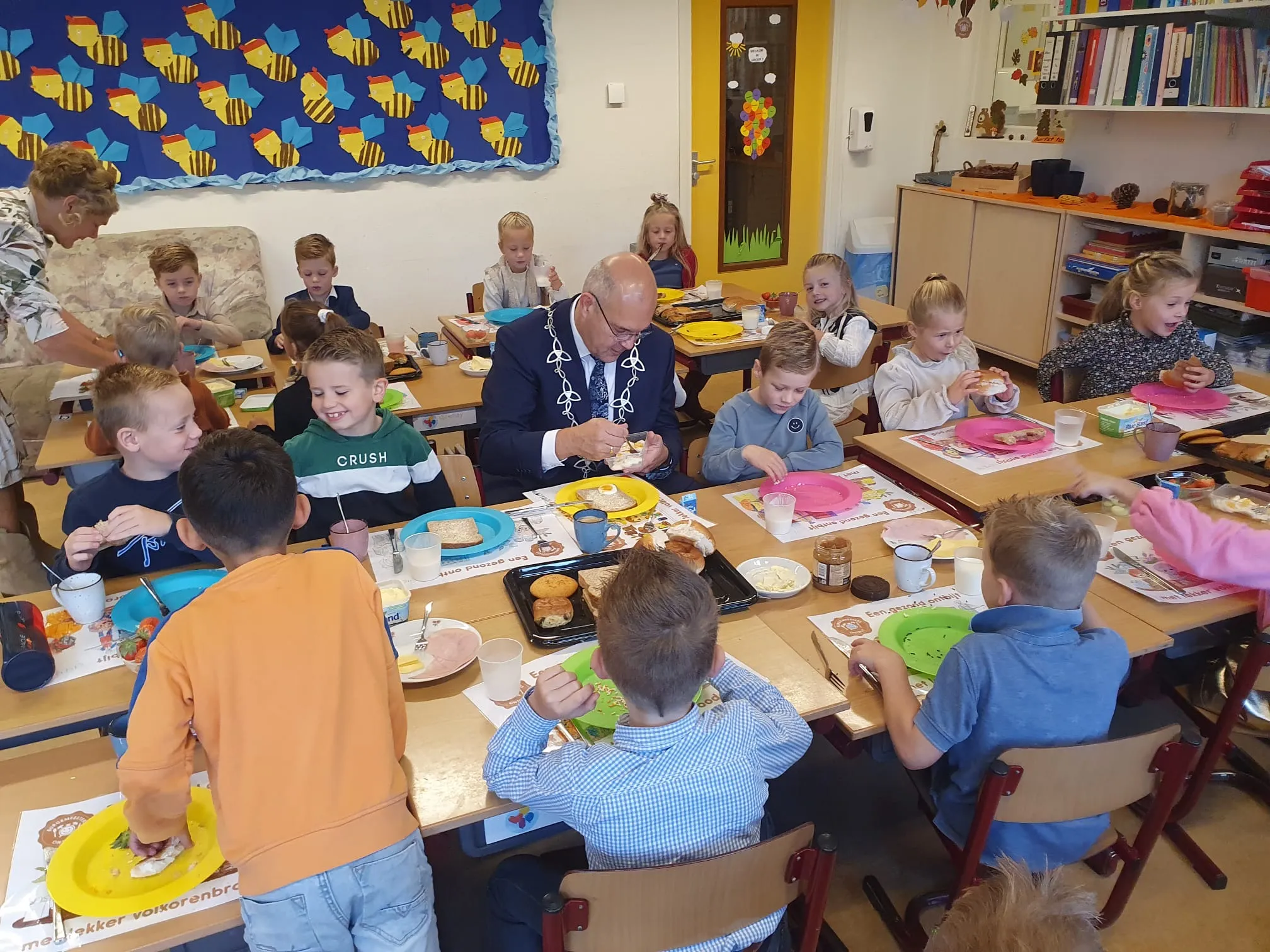 foto ontbijt burgemeester groep 3