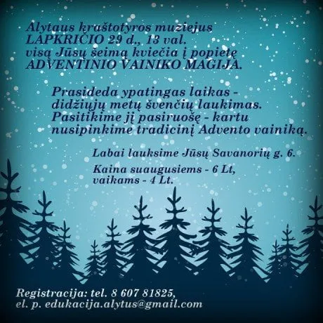 alytausgidas rng adventinio vainiko magija